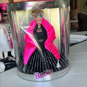 Barbie Holiday Glamour Doll with Pink and Black Ensemble 1997